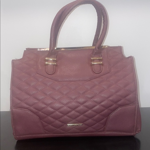 Rampage Quilted Maroon Satchel -EUC (barely loved) - Picture 10 of 10